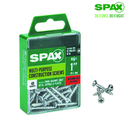 SPAX Sheet Metal Screw, #6 x 1 in, Zinc Plated Flat Head 4101010350252